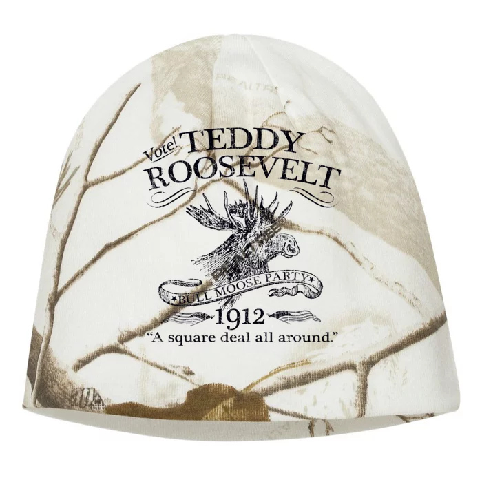 Teddy Roosevelt Bull Moose Party 1912 Presidential Campaign Kati - Camo Knit Beanie