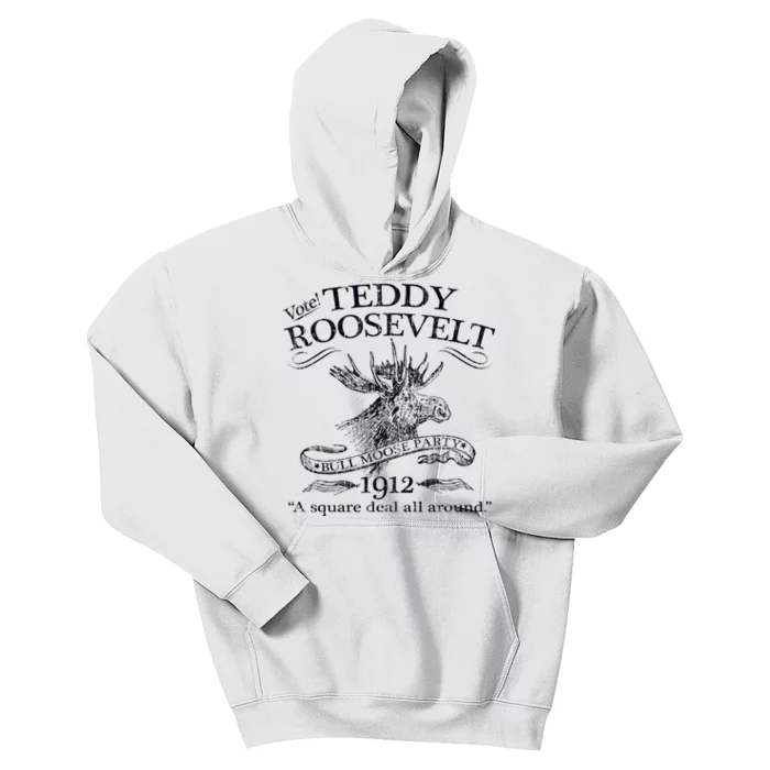 Teddy Roosevelt Bull Moose Party 1912 Presidential Campaign Kids Hoodie