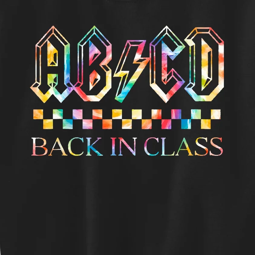 Teachers Rock Back To School ABCD Back In Class Kids Sweatshirt