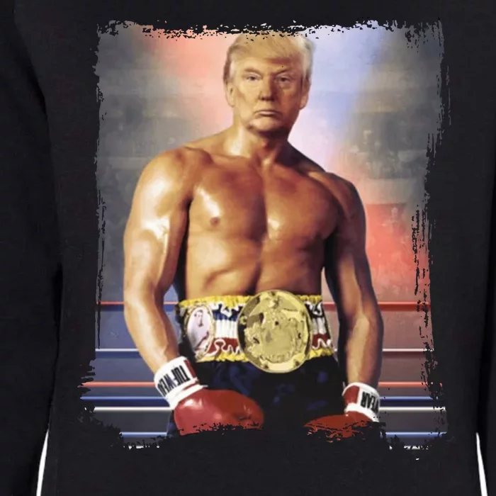 Trump Rocky Boxer Funny Womens California Wash Sweatshirt