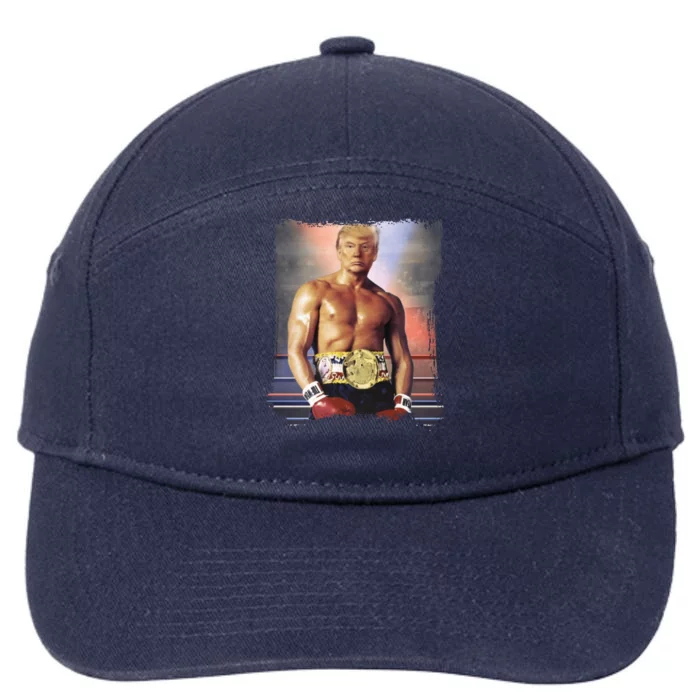 Trump Rocky Boxer Funny 7-Panel Snapback Hat