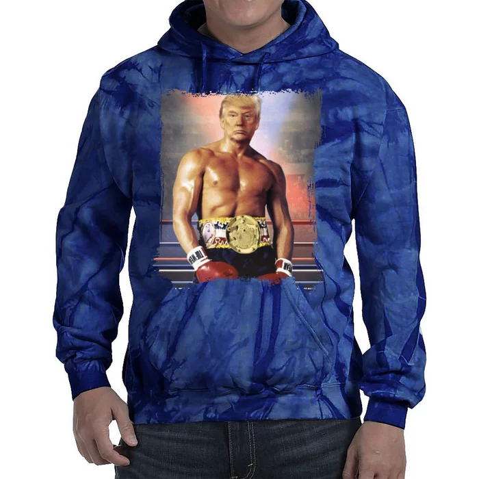 Trump Rocky Boxer Funny Tie Dye Hoodie