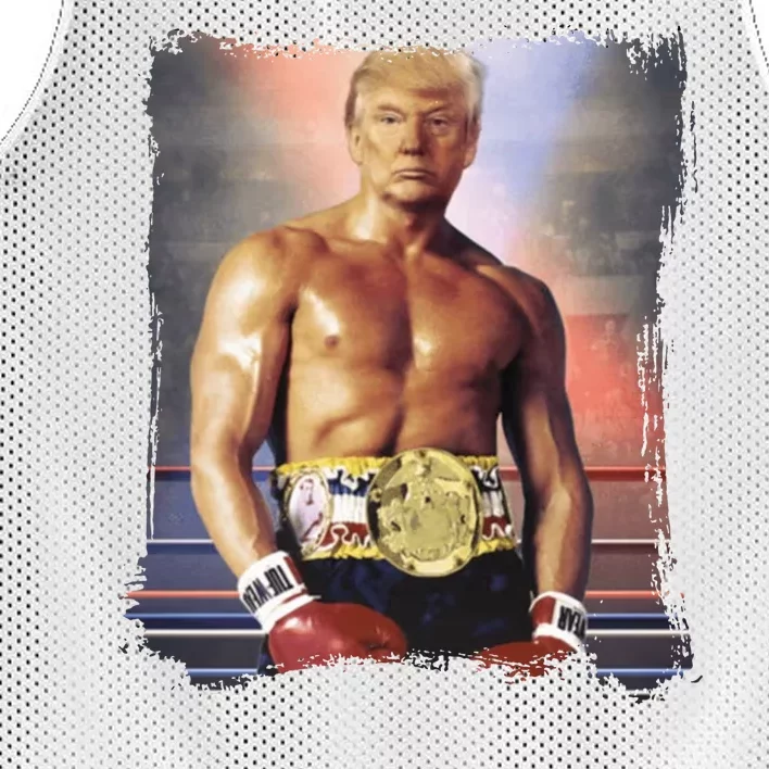 Trump Rocky Boxer Funny Mesh Reversible Basketball Jersey Tank