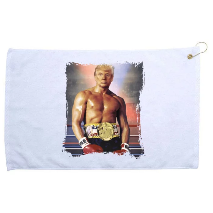 Trump Rocky Boxer Funny Grommeted Golf Towel