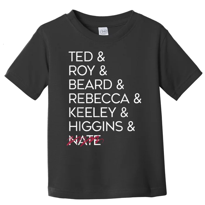 Ted Roy Beard Rebecca Keeley Higgins Nate Toddler T-Shirt