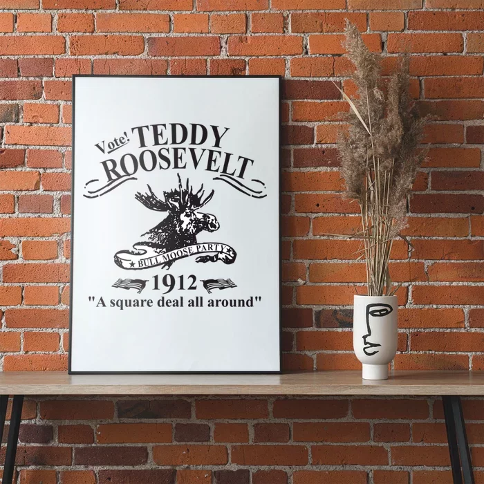 Teddy Roosevelt Bull Moose Party 1912 Presidential Campaign Poster