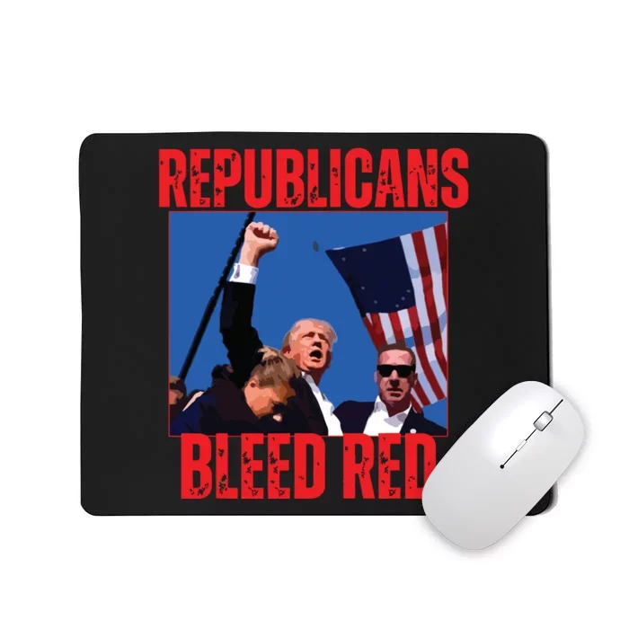 Trump Republicans Bleed Red 2024 Assignation Attempt Mousepad