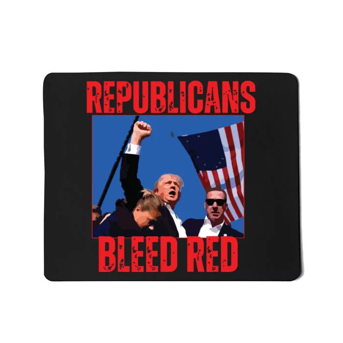 Trump Republicans Bleed Red 2024 Assignation Attempt Mousepad