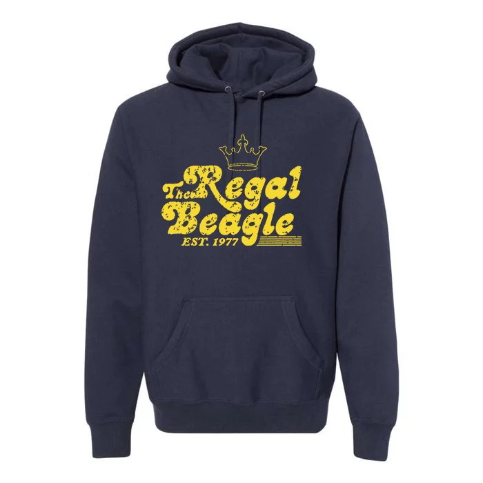 The Regal Beagle Vintage Classic 70s Lettering Design Premium Hoodie