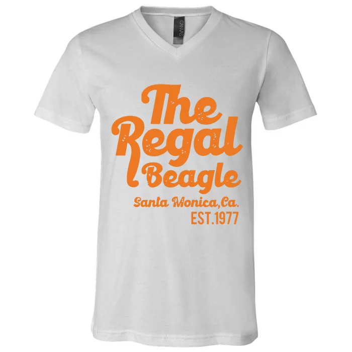 The Regal Beagle Santa Monica 70s 80s Sitcom Vintage V-Neck T-Shirt