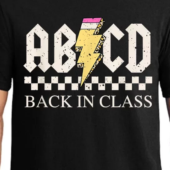 Teachers Rock Back To School ABCD Back In Class Pajama Set