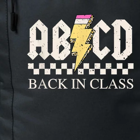 Teachers Rock Back To School ABCD Back In Class Daily Commute Backpack