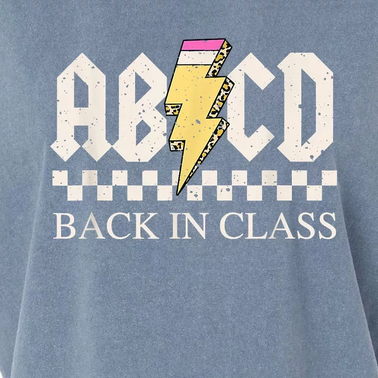 Teachers Rock Back To School ABCD Back In Class Garment-Dyed Women's Muscle Tee