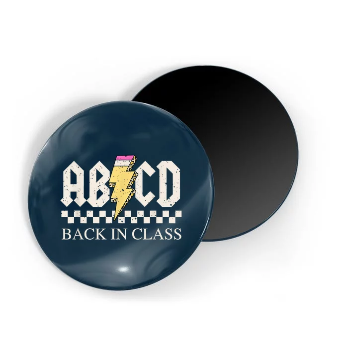 Teachers Rock Back To School ABCD Back In Class Magnet