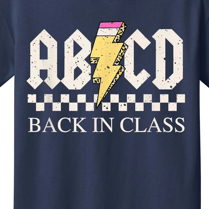 Teachers Rock Back To School ABCD Back In Class Kids T-Shirt