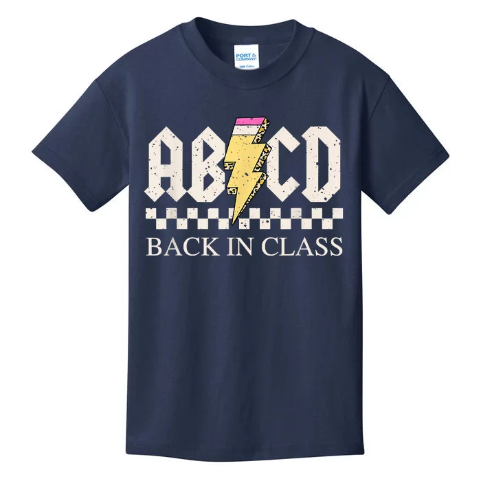 Teachers Rock Back To School ABCD Back In Class Kids T-Shirt