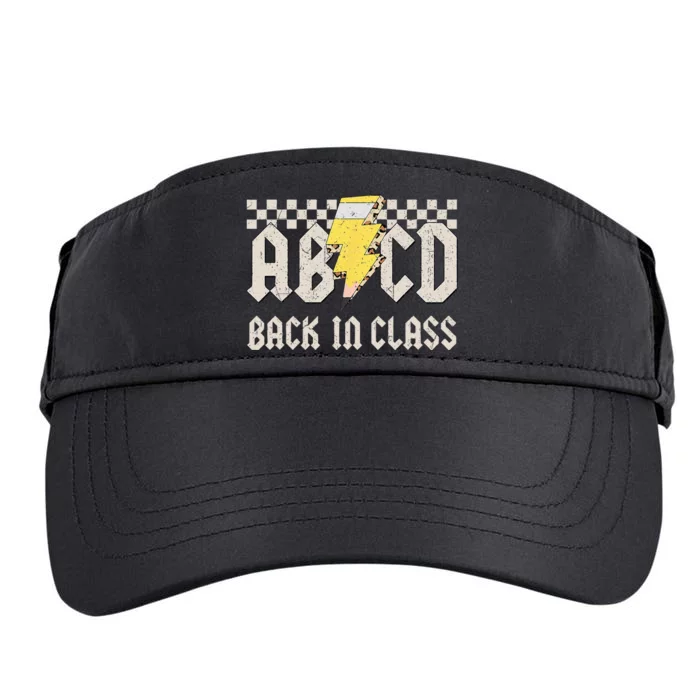 Teachers Rock Back to School ABCD Back in Class Adult Drive Performance Visor