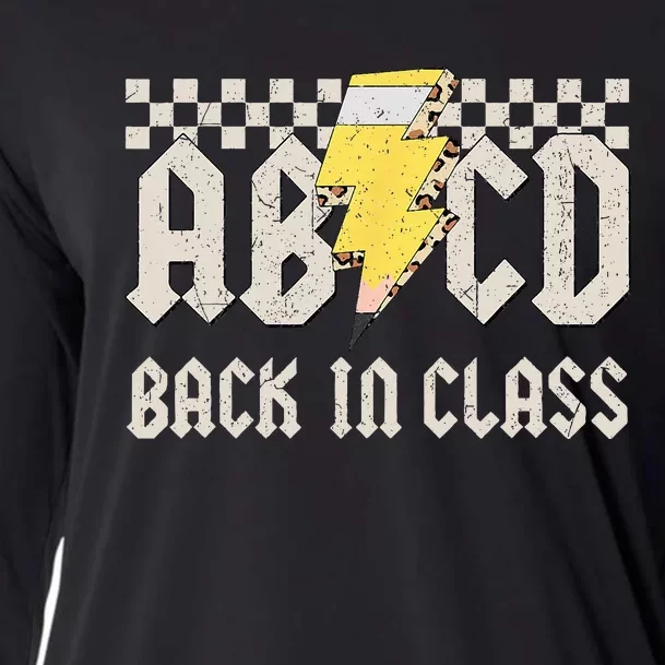 Teachers Rock Back to School ABCD Back in Class Cooling Performance Long Sleeve Crew