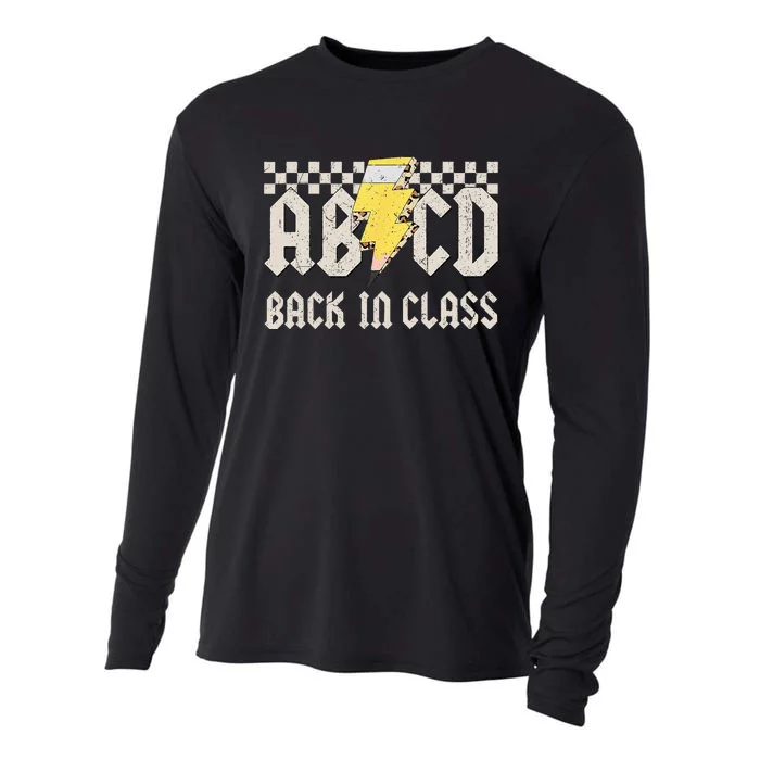 Teachers Rock Back to School ABCD Back in Class Cooling Performance Long Sleeve Crew