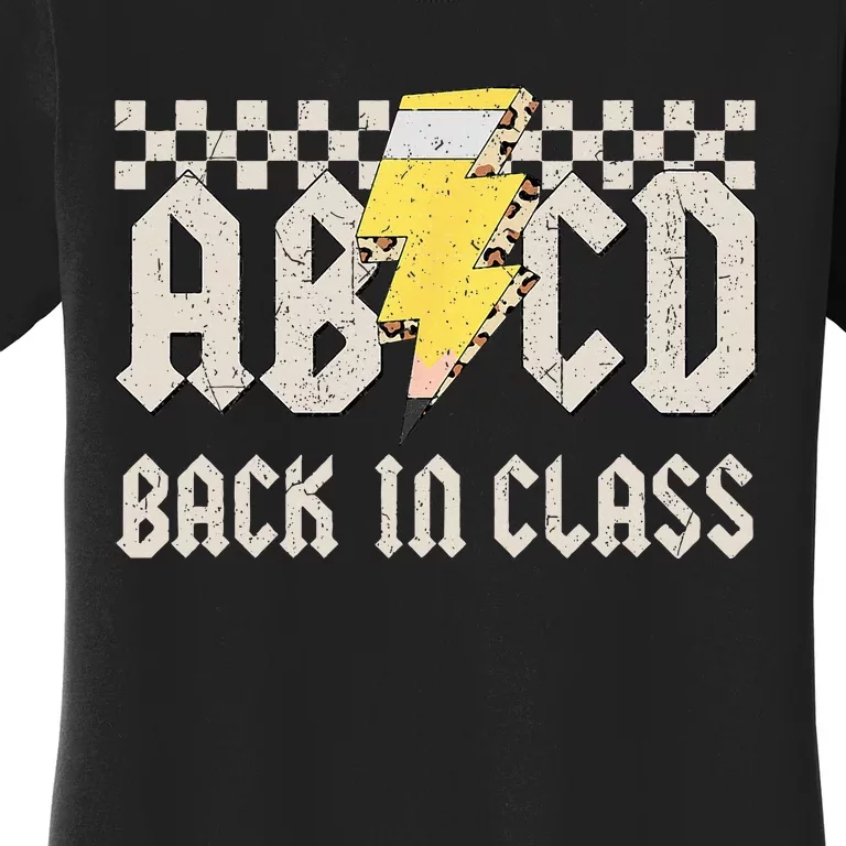 Teachers Rock Back to School ABCD Back in Class Women's T-Shirt