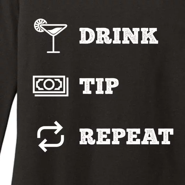 Tip Repeat Bartender Gift Womens CVC Long Sleeve Shirt