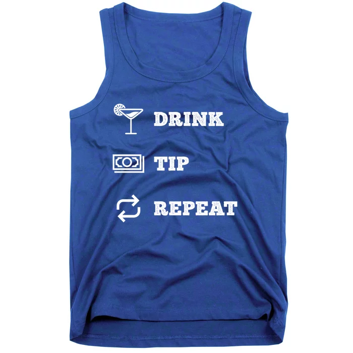 Tip Repeat Bartender Gift Tank Top