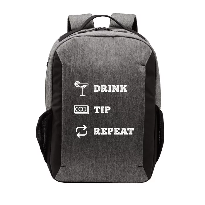 Tip Repeat Bartender Gift Vector Backpack