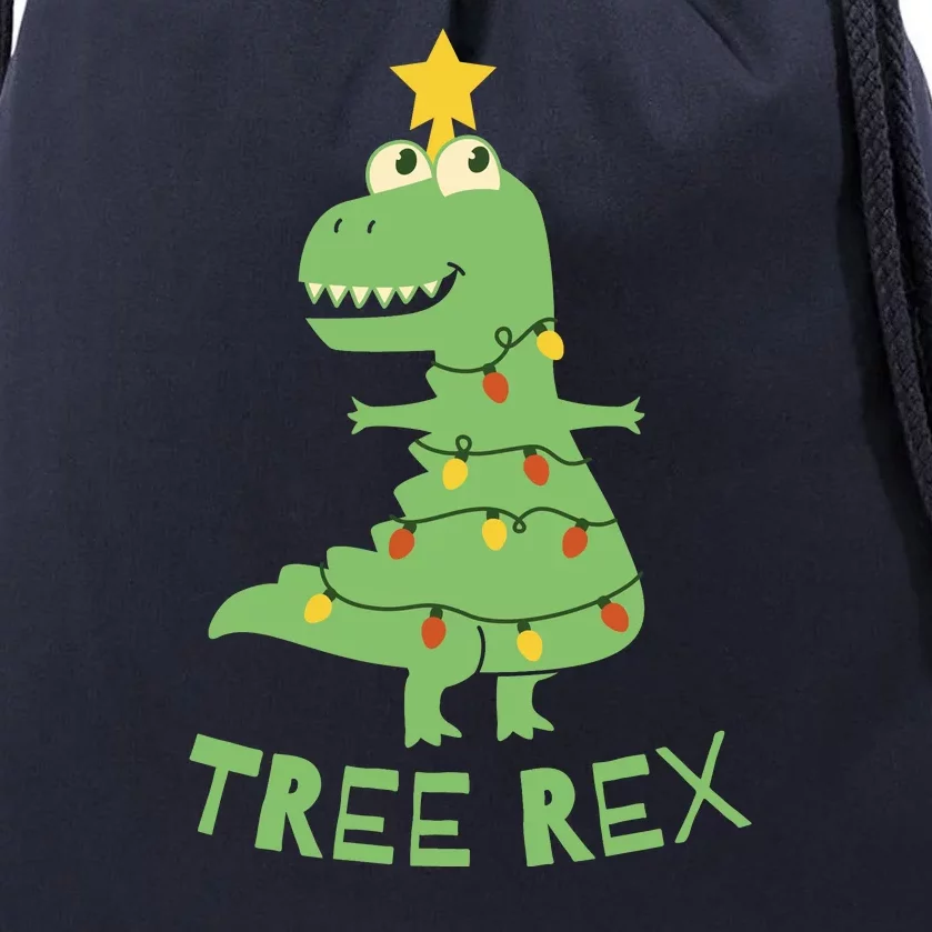 Tree Rex Christmas Drawstring Bag