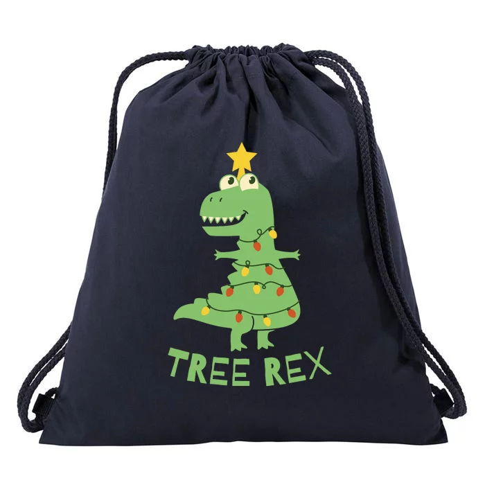 Tree Rex Christmas Drawstring Bag