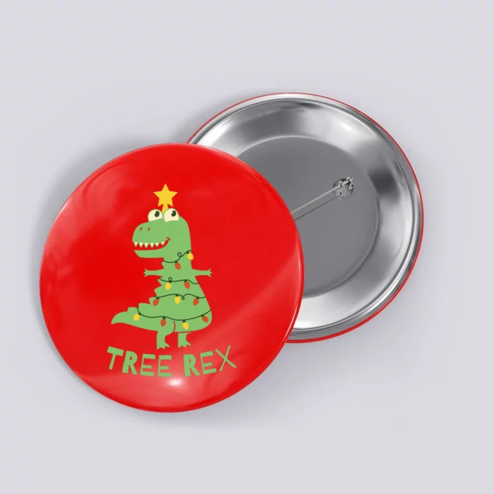 Tree Rex Christmas Button