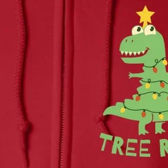 Tree Rex Christmas Full Zip Hoodie