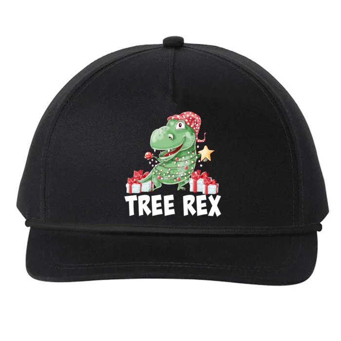 Tree Rex Christmas Tgiftrex Dinosaur Xmas Pajamas Funny Gift Snapback Five-Panel Rope Hat