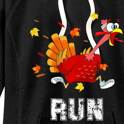 Turkey Run Costume Thanksgiving Running Turkey Trot Women's Fleece Hoodie