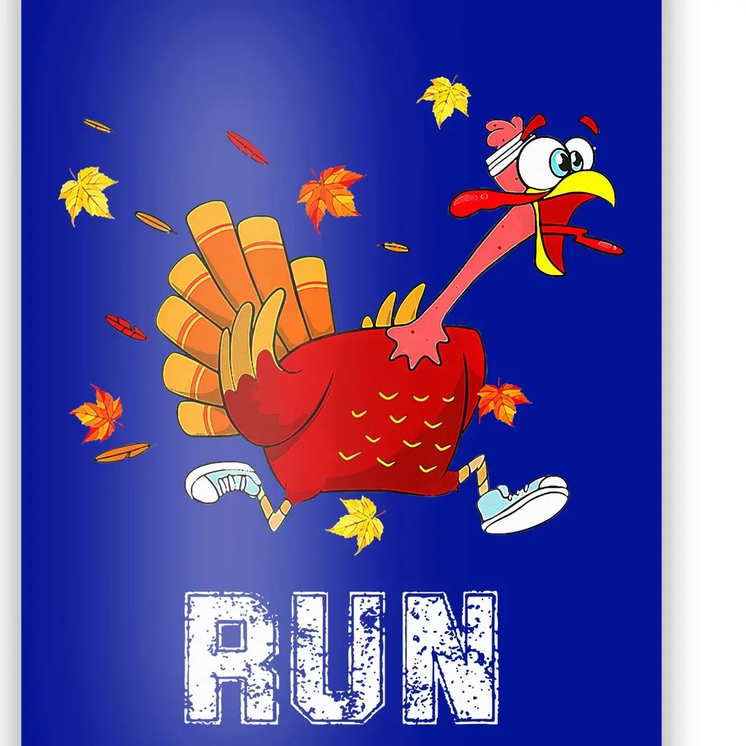 Turkey Run Costume Thanksgiving Running Turkey Trot Poster