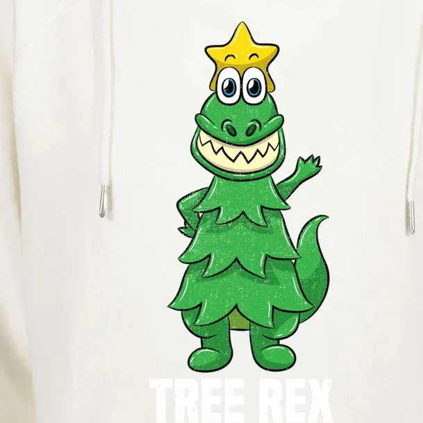 Tree Rex Christmas Trex Dinosaur Lover Boy Xmas Gift Sweatshir Womens Funnel Neck Pullover Hood