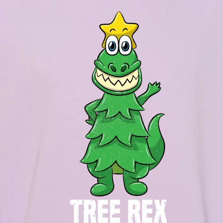 Tree Rex Christmas Trex Dinosaur Lover Boy Xmas Gift Sweatshir Garment-Dyed Sweatshirt