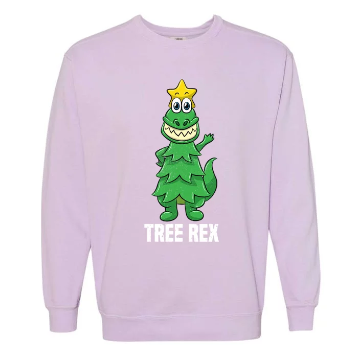 Tree Rex Christmas Trex Dinosaur Lover Boy Xmas Gift Sweatshir Garment-Dyed Sweatshirt