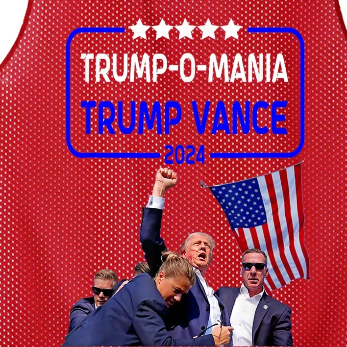 Trump Republican Convention Trumpomania! Trump Vance 2024 Mesh Reversible Basketball Jersey Tank