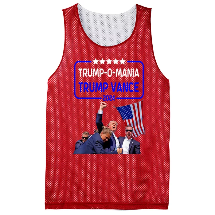 Trump Republican Convention Trumpomania! Trump Vance 2024 Mesh Reversible Basketball Jersey Tank