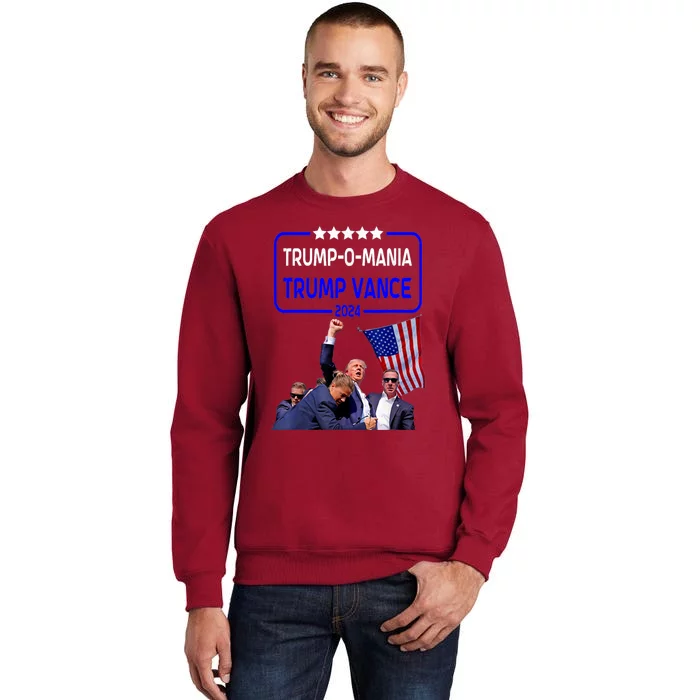 Trump Republican Convention Trumpomania! Trump Vance 2024 Tall Sweatshirt