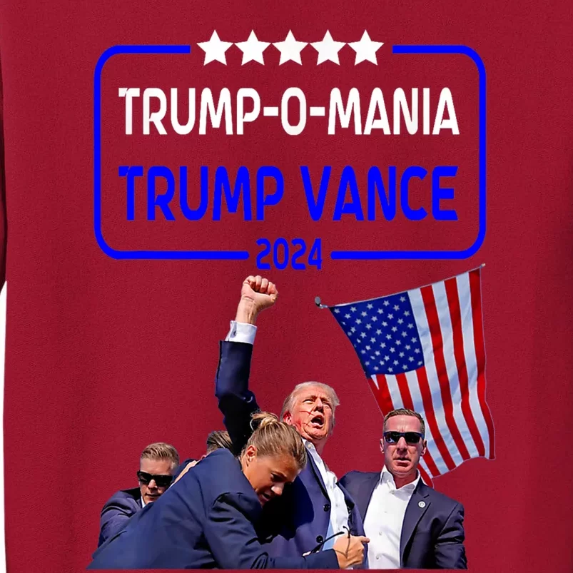 Trump Republican Convention Trumpomania! Trump Vance 2024 Tall Sweatshirt