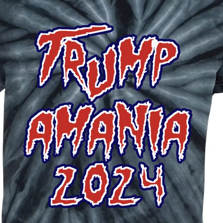 Trump Republican Convention Wrestling Meme Trumpamania Let Trumpamania Run Wild Kids Tie-Dye T-Shirt