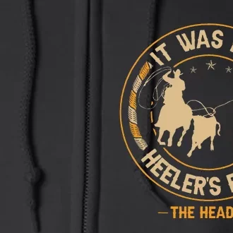 Team Roping Cowboy Rodeo Design For A Team Roper Boy Full Zip Hoodie