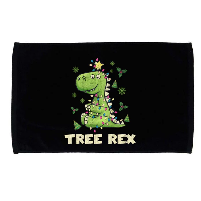 Tree Rex Christmas Tree Dinosaur Cute Xmas Gift Microfiber Hand Towel