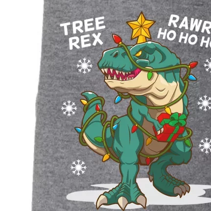 Tree Rex Christmas Tree Dinosaur Costume For Christma Cute Gift Doggie 3-End Fleece Hoodie