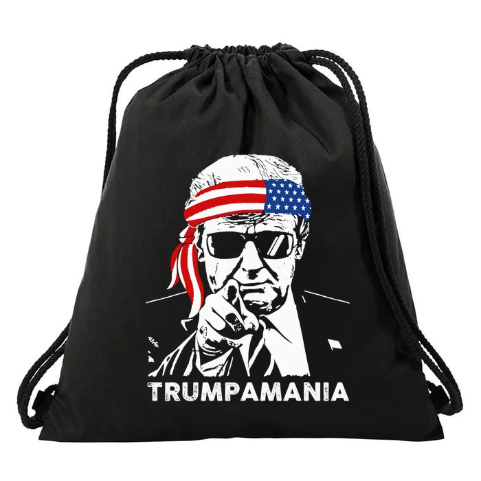 Trump Republican Convention Wrestling Meme Trumpamania Drawstring Bag