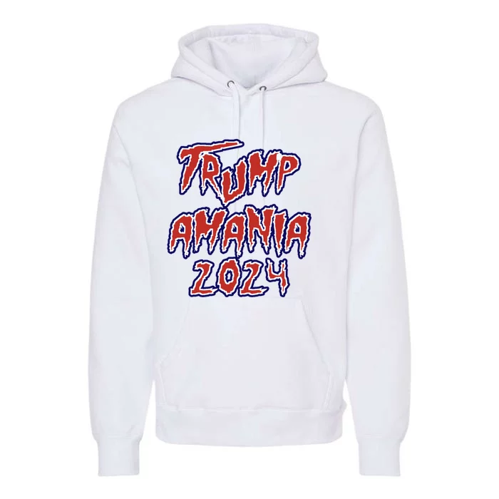 Trump Republican Convention Wrestling Meme Trumpamania 2024 Premium Hoodie