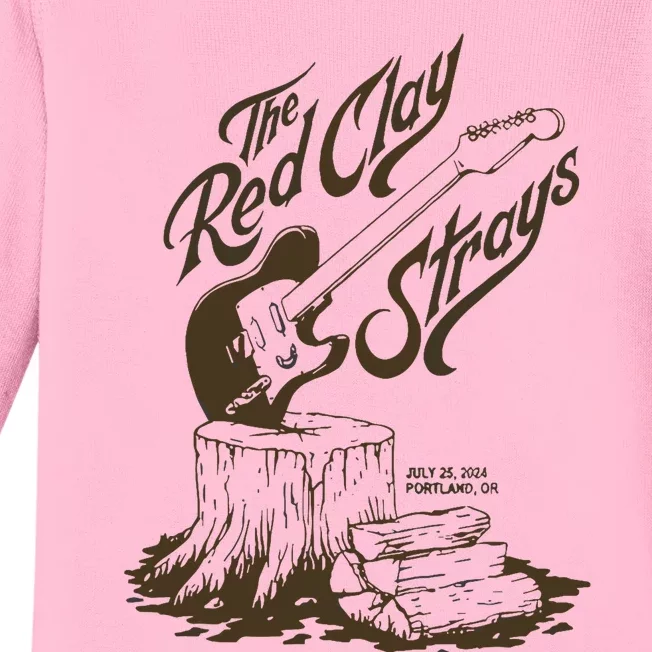 The Red Clay Strays Show At Portland Or July 25 2024 Baby Long Sleeve Bodysuit