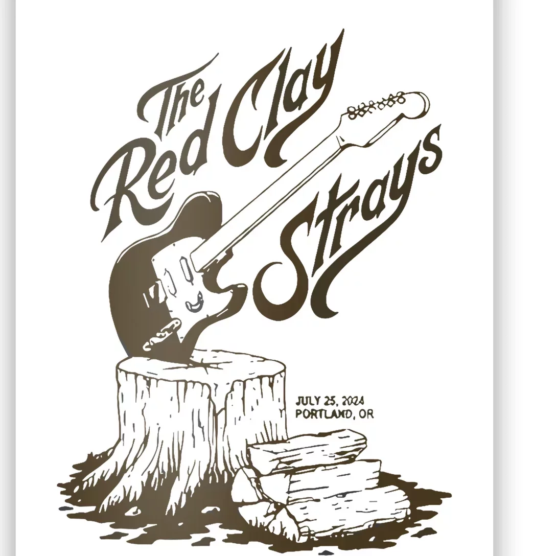 The Red Clay Strays Show At Portland Or July 25 2024 Poster