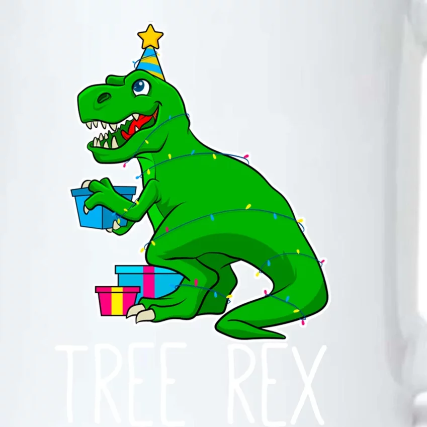 Tree Rex Christmas Dinosaur Funny Xmas Trex Cute Gift Black Color Changing Mug